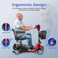 thumbnail image 5 of WOOKEN Mobility Scooter for Adults, Seniors, 24V 12AH Electric Powered Wheelchair Device, 250W 4 Wheels Compact Folding Duty Mobile for Elderly, 5 of 17