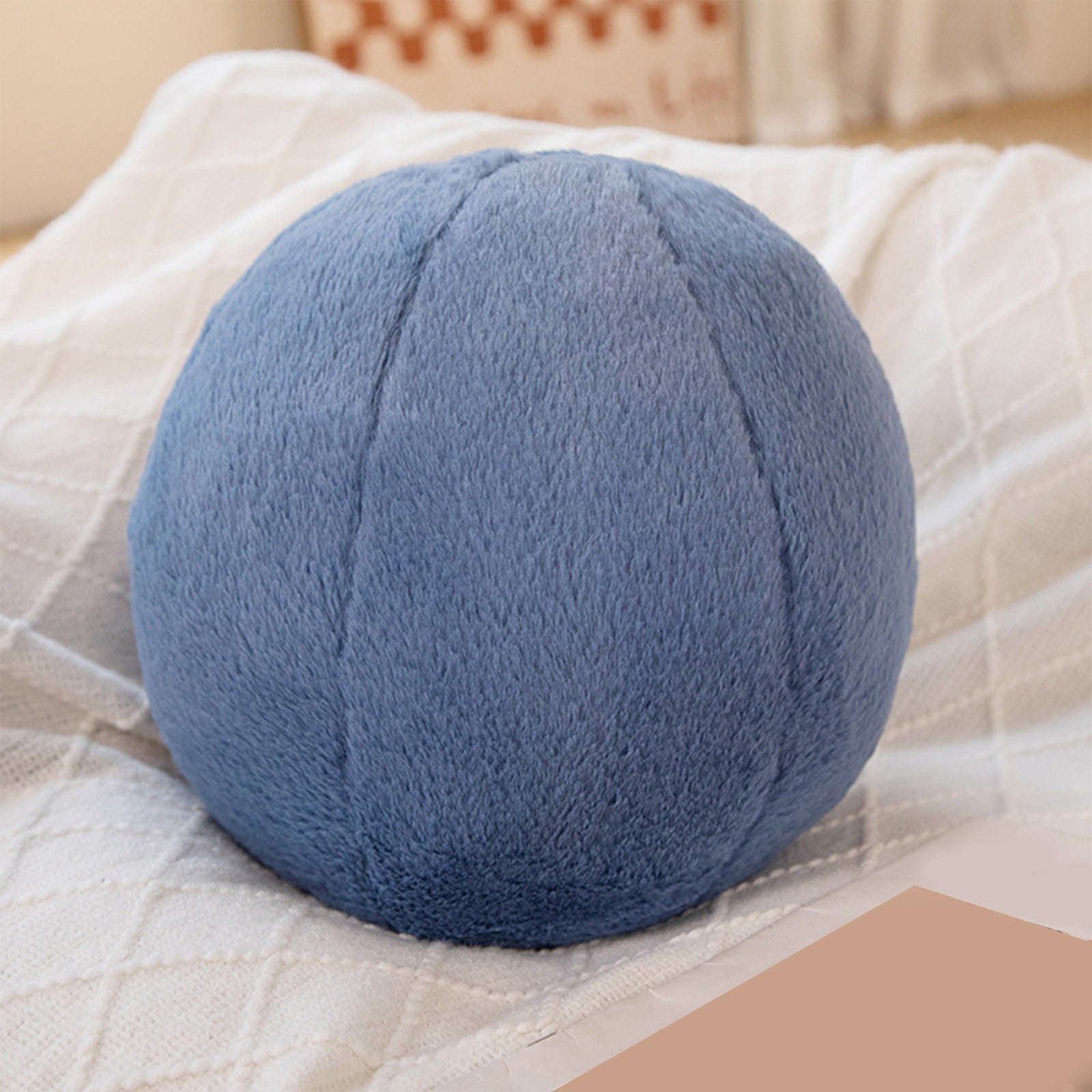 Ball Pillow, Soft Round Throw Pillows, Sphere Shaped Pillow Round Decorative Pillow, 11.8 Inch Round Plush Pillow Cushion for Couch, Sofa, Bedroom