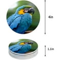 thumbnail image 1 of RYLABLUE Parrot Set of 4 Round Coaster for Drinks, Absorbent Ceramic Stone Coasters Cup Mat with Cork Base for Home Kitchen Room Coffee Table Bar Decor, 1 of 5