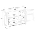 thumbnail image 2 of Ivinta Wine Bar Cabinet with LED Light with Storage for Liquor for Living Room, 2 of 9