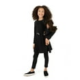 thumbnail image 2 of Leveret Girl Bow Tie Dress Black 12 Year, 2 of 3