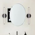 thumbnail image 6 of TEHOME Surface Mount Chrome Round Circle Bathroom Medicine Cabinet with Mirror Circulars Shaped Stainless Steel Metal Framed Medicine Cabinets Bathroom Cabinet with Mirror 24'' Diameter, 6 of 8