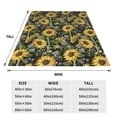 thumbnail image 3 of Sikiie Sunflowers Ultra-Soft Micro flannel Blanket Luxury All Seasons Warm Blanket for Bedding Sofa and Travel (4 sizes)-80"x60", 3 of 7