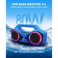 thumbnail image 2 of Bocina Bluetooth OZJ 80W Impermeable con Luces RGB TWS, 2 of 7