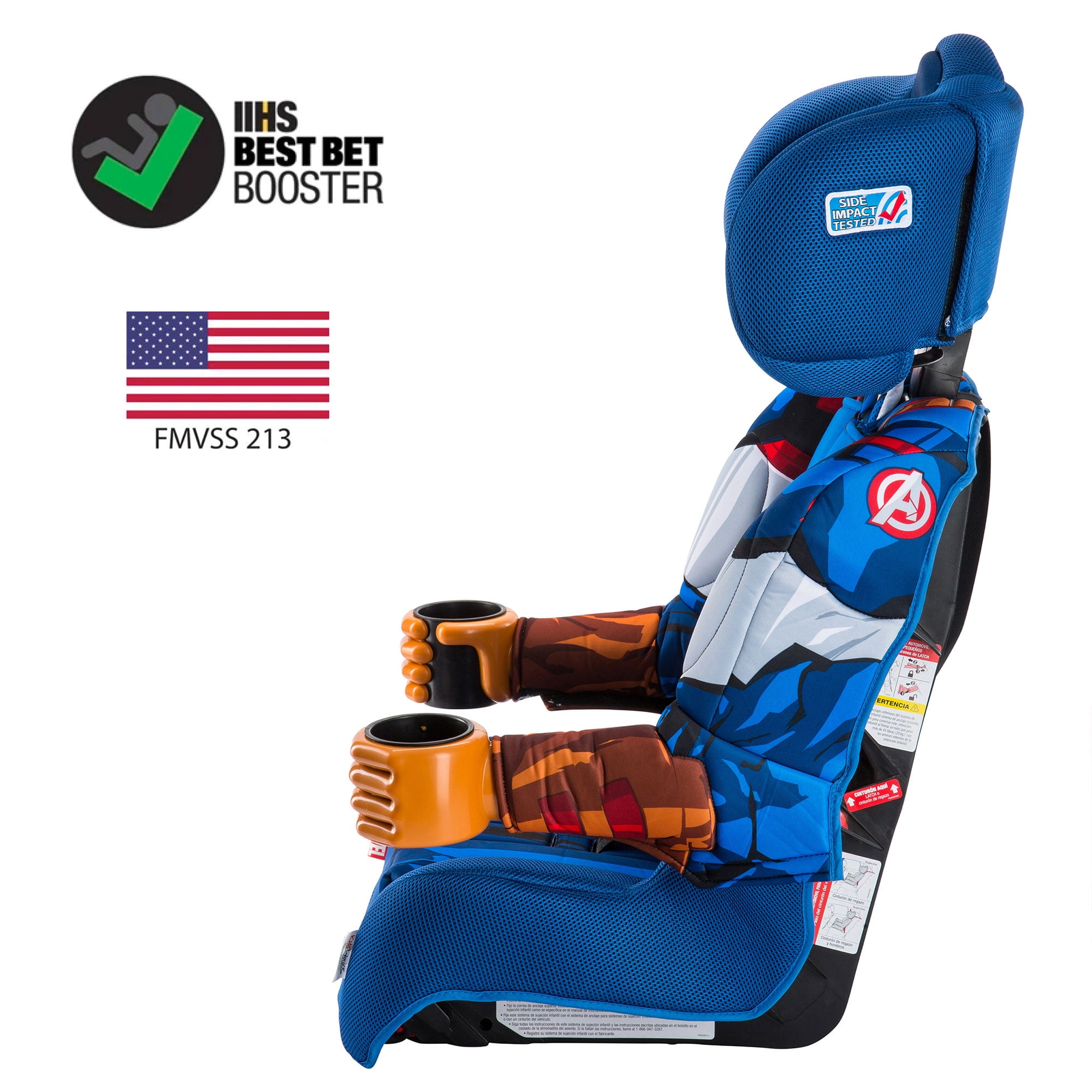 KidsEmbrace 2-in-1 Forward-Facing Booster Seat, Marvel Captain