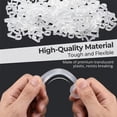 thumbnail image 3 of NOGIS Christmas Gutter Light Clips Hooks for Outdoor Hanging String Lights - 100pcs White Plastic Light Hanger Hooks for Outside Rope Lights, 3 of 7