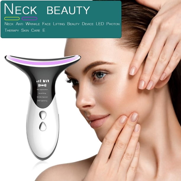 Masajeador de estiramiento facial para el cuello con terapia LED dispositivo de belleza para reducir la barbilla doble