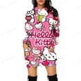 thumbnail image 3 of Sudadera con capucha y estampado de HELLO KITTY para mujer, sudaderas casuales de manga larga, suéteres holgados de calle de otoño 2023, sudaderas de vestir, 3 of 5