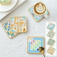 thumbnail image 7 of DIY Mosaic Costers Kit, Glass Mosaic Crafts Materials Package for Coaster, Bamboo Base, Home Decor, Open Field Activity, 7 of 7