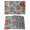 Red Teal, variant on Teal Red Boho Floral Placemats Set of 6, Vintage Southwestern Ethnic Tribe Placemats for Dining Table, Place Mats for Kitchen Tabletop, Waterproof Wipeable Dining Table Mats Set