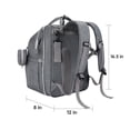 thumbnail image 4 of Bolsa de pañales, mochila DERJUNSTAR, bolsa de pañales multifuncional, gris, 4 of 7