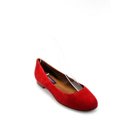 

Margaux Women s Slide On Suede Ballet Flats Red Size 35.5