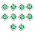 thumbnail image 3 of Botones de imitación BLESIY Ovalados 10 Uds Verde, 3 of 7