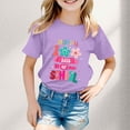 thumbnail image 2 of EHQJNJ Chandails en Molleton Col Rond Graphique Drôle Garçon et Fille Mode Décontractée Imprimé Col Rond Manches Courtes T-Shirt Haut Enfants T-Shirt Blanc, 2 of 4