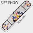 thumbnail image 3 of Yayeee Double Oven Mitt Kitchen Heat Resistant Baking 35" x7" Quilted Glove, White Abstract Triangles, 3 of 6