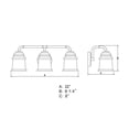 thumbnail image 5 of Vaxcel International W0264 3 Light Toledo Vanity, 5 of 5
