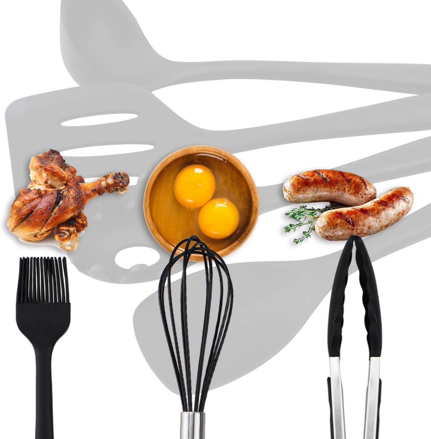 4 Pezzi/set Pennello Da Cucina In Silicone Resistente Ad Alta Temperatura  Di Colore Casuale Con Manico In Plastica Per Barbecue E Cucina Domestica