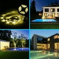 thumbnail image 3 of GOOHOCHY Tira de luces LED solares para exteriores, decorativa para jardín (blanco cálido), 3 of 7