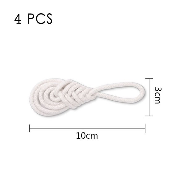 Servilleteros de cuerda de algodón de 4 Uds., servilleteros de estilo europeo, decoración de mesa de cena, artesanías hechas a mano DIY, suministros para fiestas XianweiShao 8390612020551