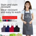 thumbnail image 1 of Customizable Waterproof Work Apron with 3 Buckles - Korean-StyleApron for Cafés, Bakeries, Nail Salons & Restaurants - Easy-Clean, Comfortable Logo-Printed Uniform Wear, 1 of 5