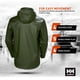 thumbnail image 5 of Chubasquero Helly Hansen Gale impermeable para hombre, color verde militar, 5 of 6