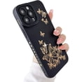 thumbnail image 1 of Compatible with iPhone 13 Pro Max Case, Butterfly Pattern with Side Plated Heart Pattern Soft Silicone Shockproof Full Camera Lens Cute Case for iPhone 13 Pro Max for Women Girl,Blue, 1 of 6