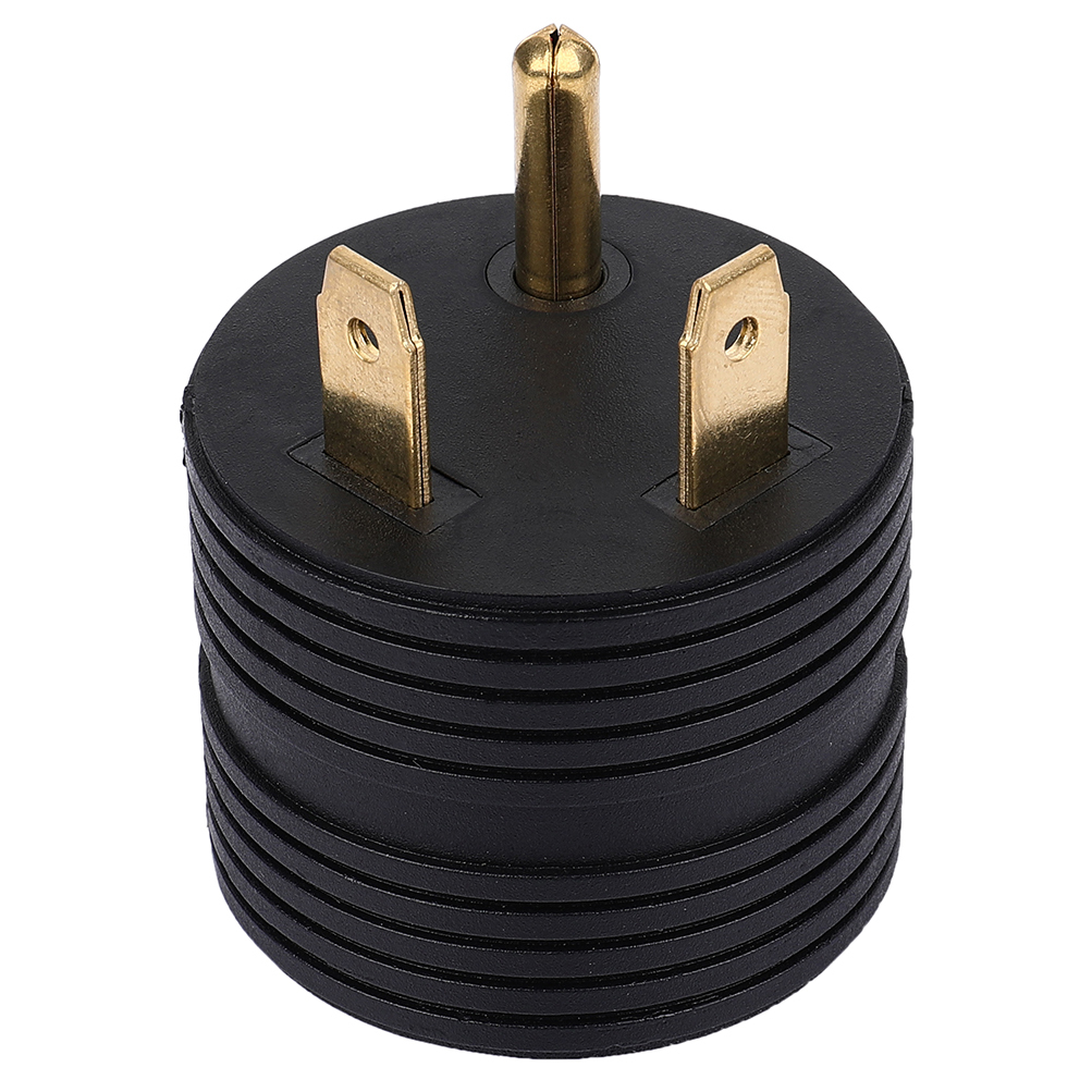 ECCPP RV Electrical Adapter Plug 30AMP Male to 15AMP Female Motorhome Camper Round Black