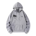 thumbnail image 3 of KeShDi Heated Coat Men's Stitching Drawstring Hooded Slim Fashion Coat Outwear Gray M, 3 of 5