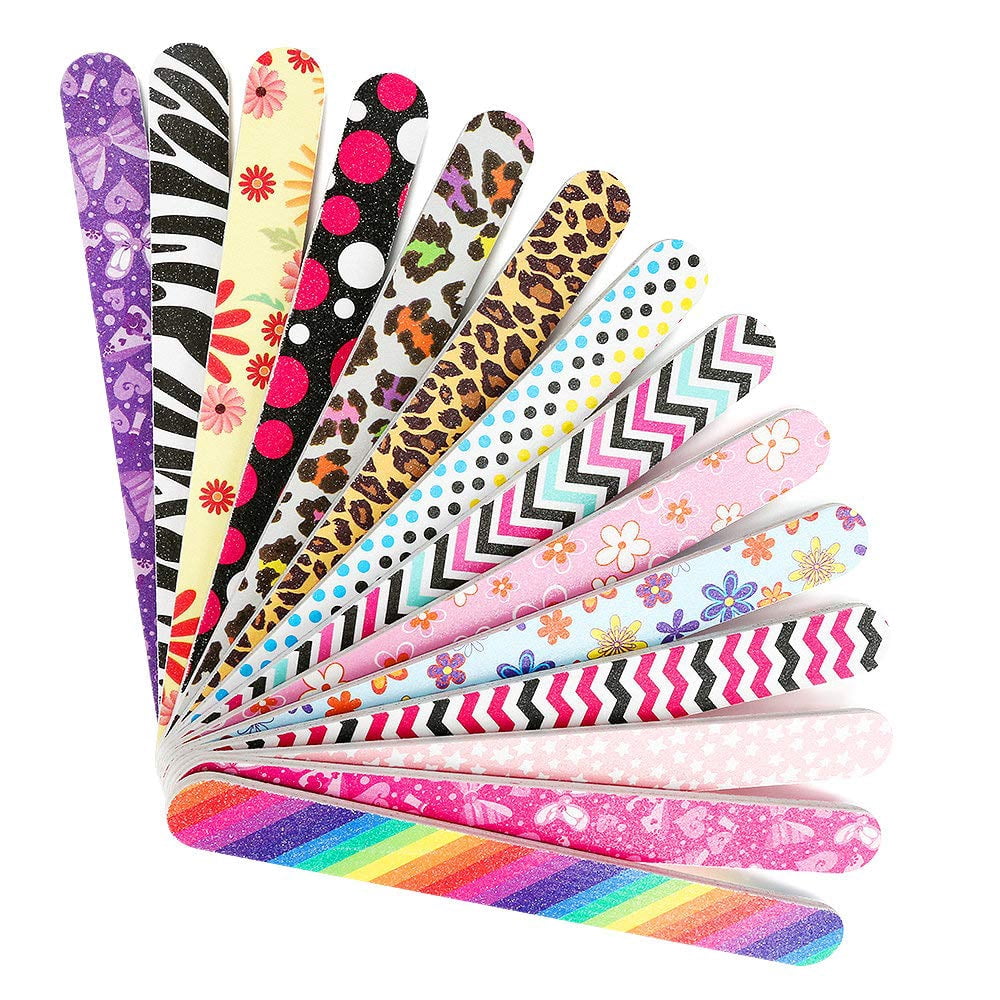 Dawht 14 Pack Nail File Set, Professional Double Sided 100/180 Grit ...
