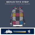 thumbnail image 5 of FORMRS School Backpack 17" Student Travel Bag with Laptop Compartment, White Checkered Pattern, 5 of 7