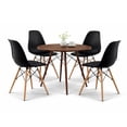 thumbnail image 1 of Set de comedor Oslo 80 Mundo In - Mesa Nogal y 4 Sillas Eames negras Mundo In Minimalista, 1 of 9