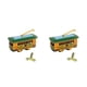 thumbnail image 3 of Vogacara Vintage Tram Trolley Streetcar Juguete de hojalata Regalo coleccionable con llave de cuerda 2piezas Tipo 1, 3 of 6