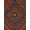 Navy Blue Terracotta, Pattern 9, variant on ODIKA Southwestern Border Motif Mens Decorations Reindeer Cabin Cowboy Refined for Dorm Room, Small Living Apartment, Stain Resistant Low Profile