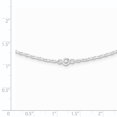 thumbnail image 3 of 925 Sterling Silver Polished Cubic Zirconia Necklace, 3 of 3