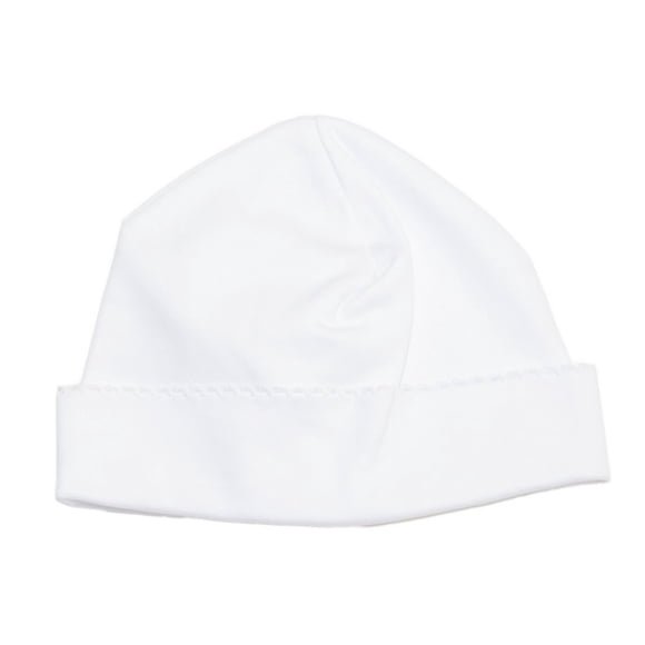 Gorro Básico Kissy Kissy Blanco 100% Algodón Pima Recién Nacido