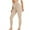 Beige, variant on ABATAB Workout Leggings for Women Crossover High Waisted Yoga Pants Slim Fit Skinny Pants for Running Exercise