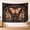 A, variant on XaaKee Room Tapestry, Dark Botanical Moth Print, High-Quality Polyester Large Tapestry, 60x40Inch