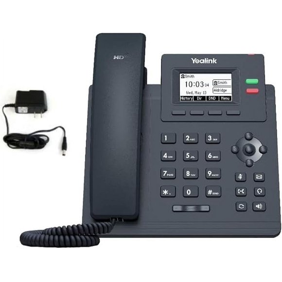 Teléfono IP Yealink T31P PoE con 2 cuentas SIP