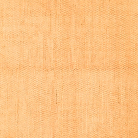 Ahgly Company Indoor Square Solid Orange Modern Area Rugs, 7' Square