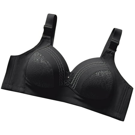 

DECILRO Lingerie for Women Woman Sexy Sports Bra Without Steel Rings Sexy Yoga Vest Lingerie Underwear Black M