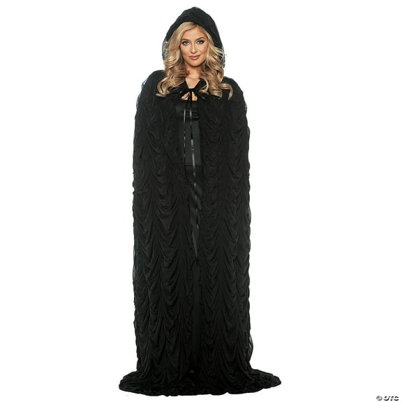Morris Costumes Black Coffin Cape