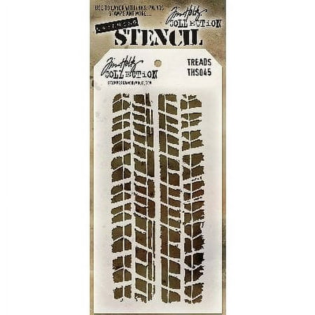 UPC: 0748252603050 | Tim Holtz Layered Stencil 4.125 X8.5 -Treads