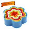 thumbnail image 1 of thinsony 6pcs/set Cookie Mold Biscuit Fondant DIY Kitchen Cooking Baking Tools Cake Mold - Flower Shape, 1 of 8