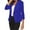 Blue, variant on Baqcunre Plus Size Tops For Women 8755 Women'S Solid Color Long Sleeve Simple Thin Women'S Small Suit Women'S Womens Tops Winter Coats For Women Black L