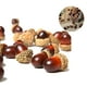 thumbnail image 4 of Bellotas artificiales a granel, espuma de poliestireno de primera calidad, simulación de tapa de bellota natural, nueces falsas de colores mezclados para suministros de manualidades y decoraciones, 4 of 7