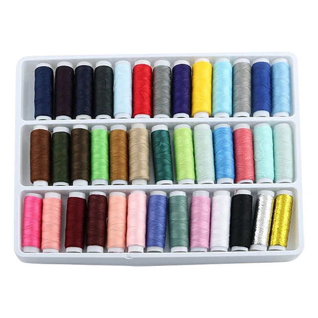 Clearance! Delayuji Needle and Thread Kit Mixed Colors Sewing Thread Set All Purpose Polyester Thread for Hand and Machine Handicraft Diy Clothes One Size Pink