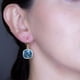 thumbnail image 3 of Arete para Mujer con Cristal Swarovski  en Forma de Cuadrado – Bañado en Oro 14k– Arete Elegante y Brillante, Aretes de Mujer de Moda– Joyería para Mujer de Moda– Regalo especial Ortiz Espinosa Temporada, 3 of 5
