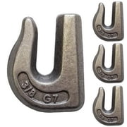 GRIPON (Pack of 4) 3/8" Weld-On Clevis Grab Chain Hooks - Grade 70