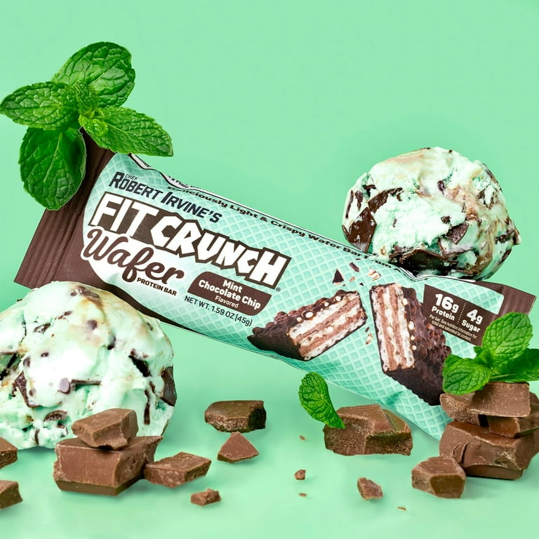 Fit Crunch Barras de Proteína Wafer, Chef Robert Irvine, 16G