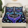 thumbnail image 3 of Erosebridal Mermaid Love Sheet Set Twin, Fairy Tale Twin Sheet Sets, Ocean Princess Bedding Twin Size, Breathable Room Decorative, 3-Piece, 3 of 7
